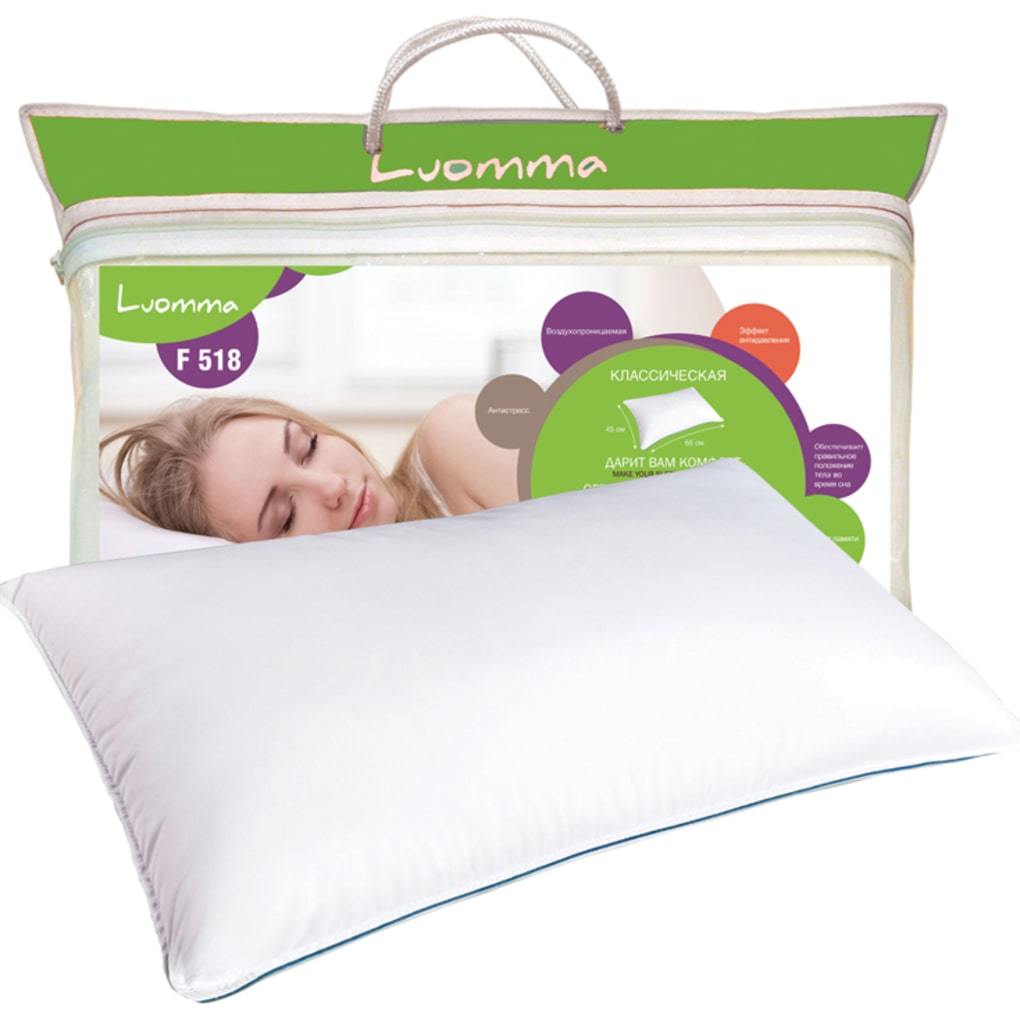Подушка классическая LUMF-518 Luomma ортопедическая, с эффектом памяти. 45х65 см купить в OrtoMir24