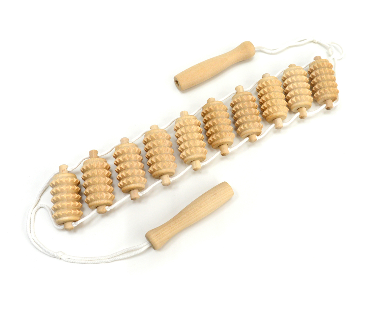 Массажер ленточный роликовый МА3215 деревянный Тимбэ, зубчатый купить в OrtoMir24